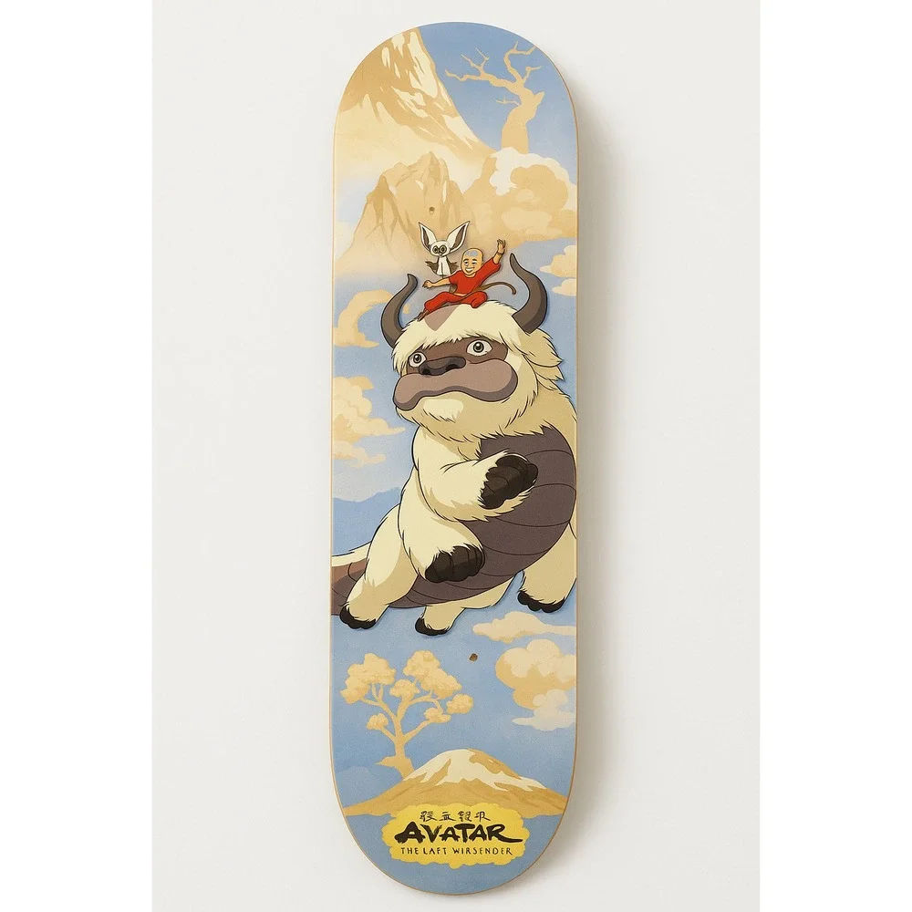 Avatar The Last Airbender Appa Skateboard Deck Wall Hanger Display‎ New